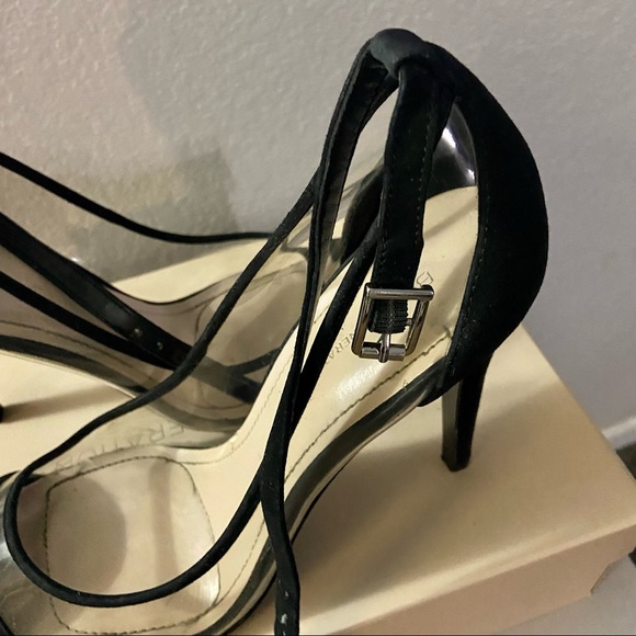BCBGenration Blk/Transparent- Suede 10M High Heel Pumps - Picture 7 of 8